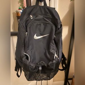 Black NIKE soccer backpack